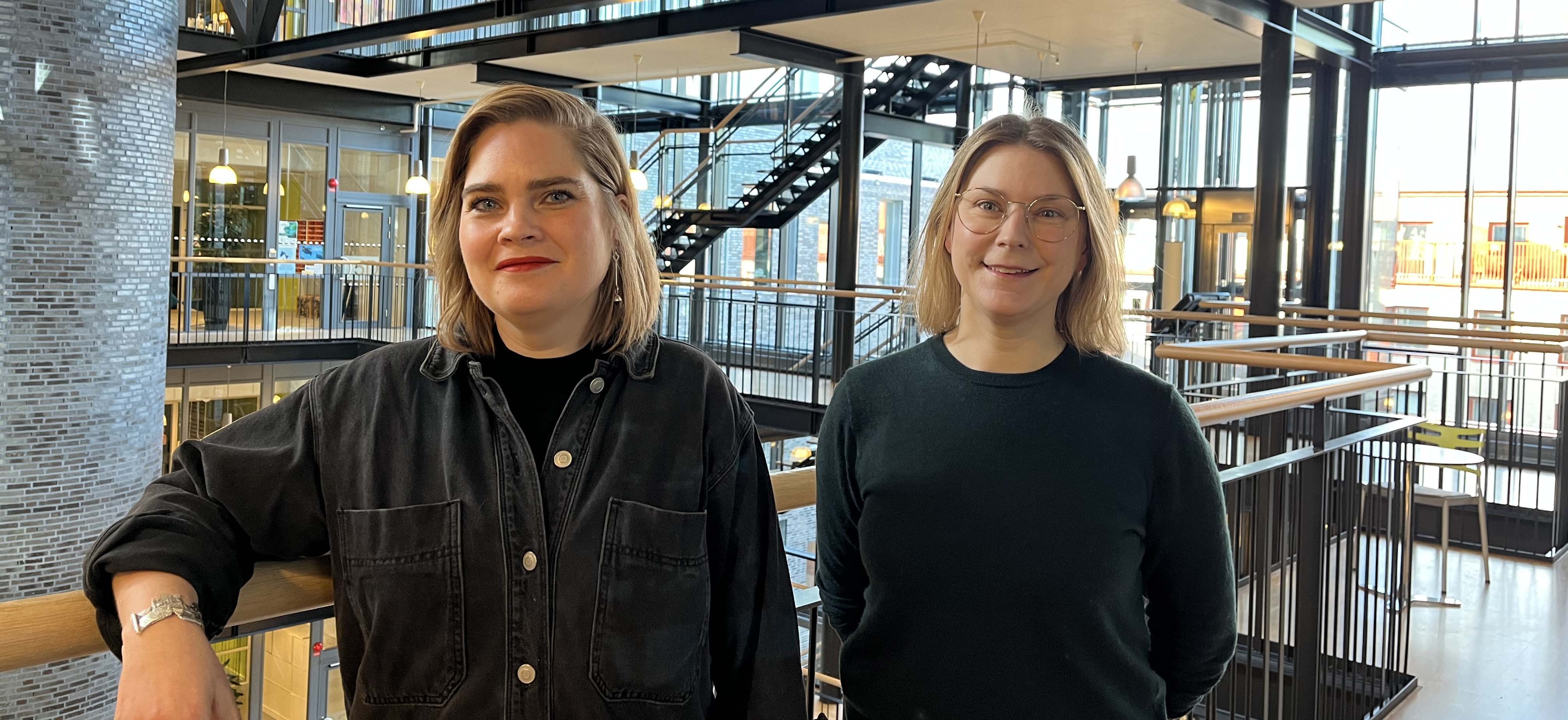 Anna Lundqvist Nilson och Rebecca Padar håller i årets träffar om barnrätt och delaktighet. Foto: Kulturförvaltningen