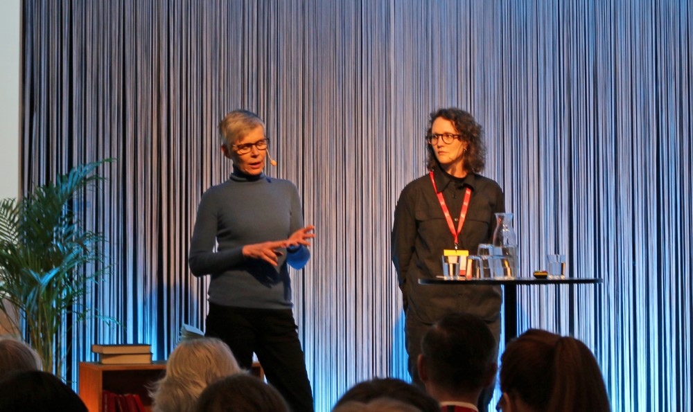 Ann-Kristin Olsson-Flodin och My Sörensson på scen