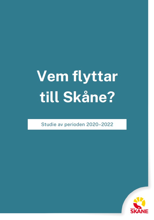 Framsida till rapporten Vem flyttar till Skåne?.