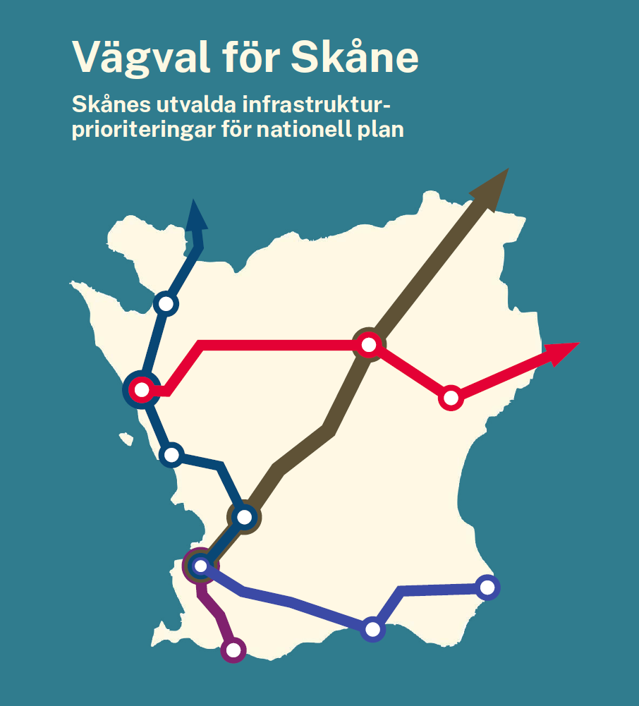 Bild på omslag för Vägval för Skåne.