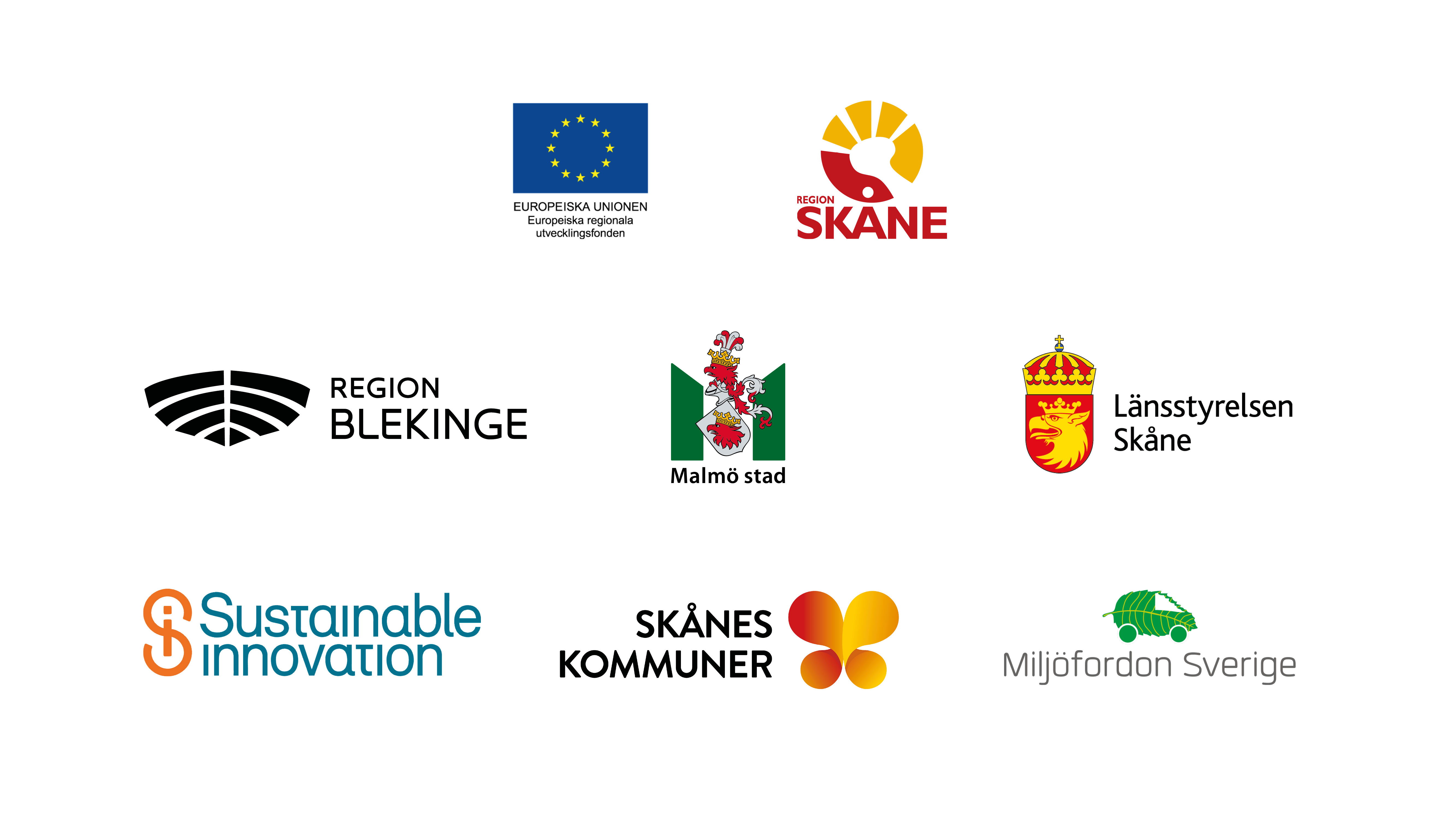 Samarbetspartners under projektet har varit: Europeiska Unionen, Region Skåne, Skånes Kommuner, Miljöfordon Sverige, Sustainable Innovation samt Länsstyrelsen Skåne, Malmö stad, Region Blekinge.